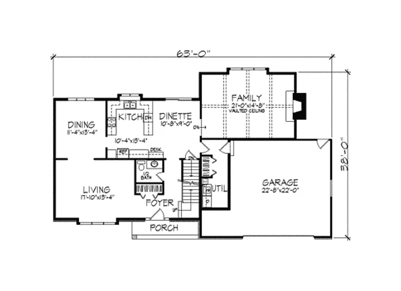 Country House Plan First Floor - Maidstone Place Tudor Home 091D-0192 - Shop House Plans and More