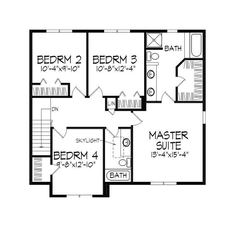 Country House Plan Second Floor - Dawson Traditional Country Home 091D-0200 - Search House Plans and More