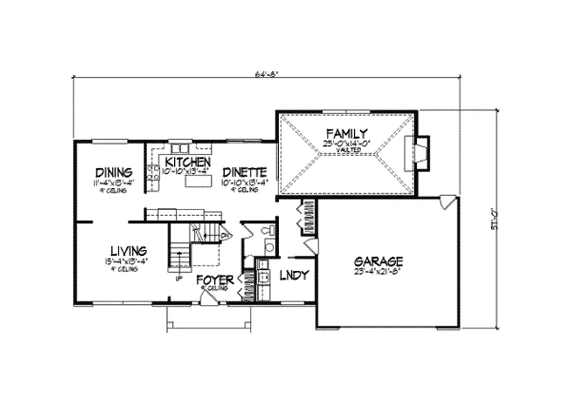 Traditional House Plan First Floor - Durango Traditional Home 091D-0211 - Search House Plans and More