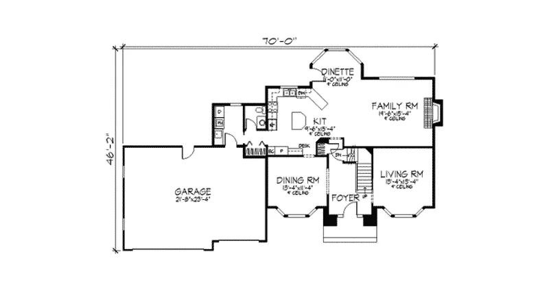 Traditional House Plan First Floor - Sheldon Pass Traditional Home 091D-0230 - Shop House Plans and More