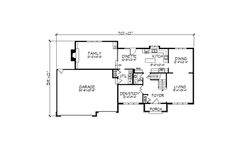 Georgian House Plan First Floor - Consort Georgian Style Home 091D-0267 - Search House Plans and More