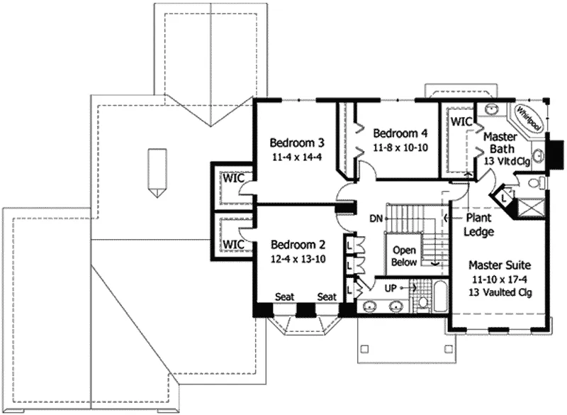 Country House Plan Second Floor - Clarkson Grove Southern Home 091D-0290 - Search House Plans and More