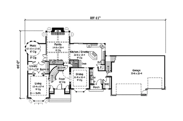 European House Plan First Floor - Hogan Place Luxury Home 091D-0312 - Search House Plans and More