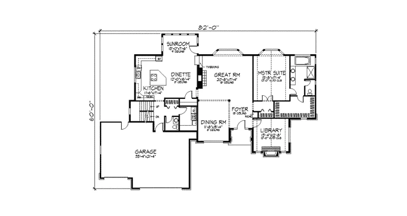 Traditional House Plan First Floor - Veracruz Luxury Home 091D-0338 - Shop House Plans and More