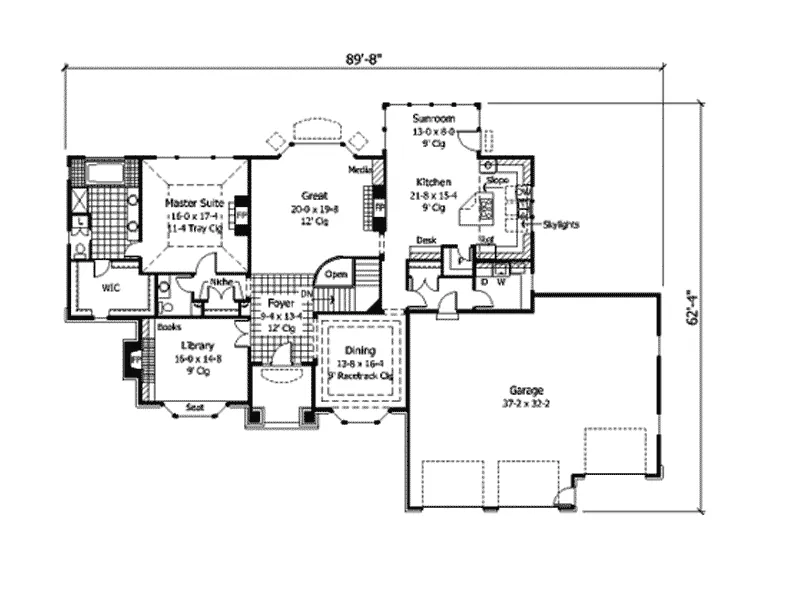 Luxury House Plan First Floor - Almond Bay Luxury Home 091D-0353 - Search House Plans and More