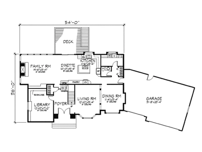 Luxury House Plan First Floor - Hazel Run Luxury Home 091D-0357 - Search House Plans and More