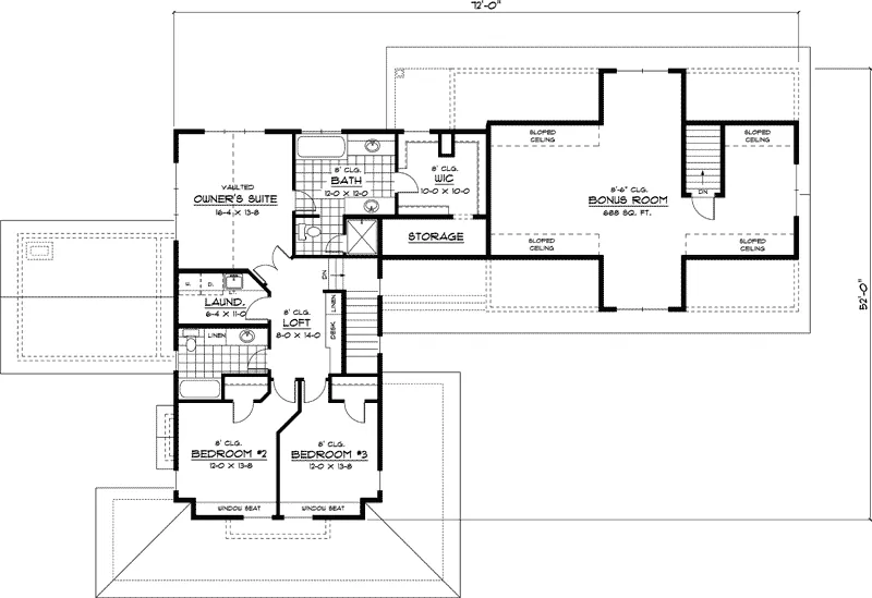 Traditional House Plan Second Floor - Newburyfarm Country Farmhouse 091D-0406 - Shop House Plans and More