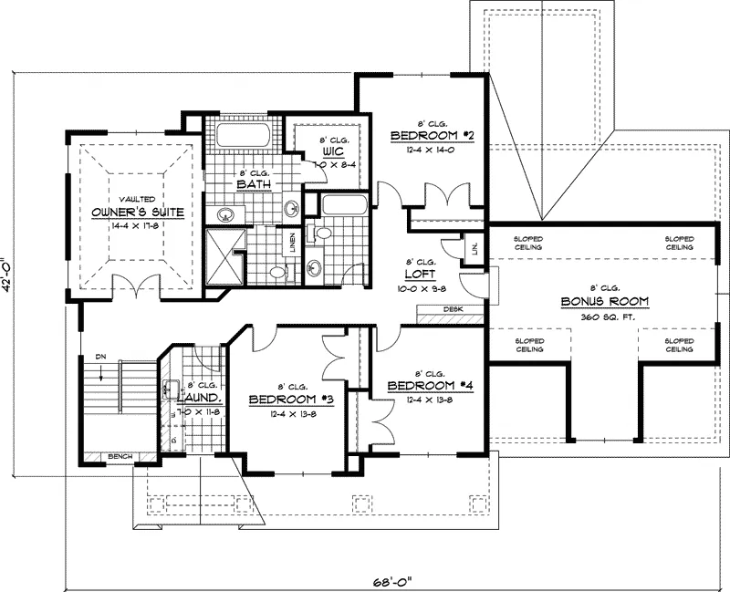 Traditional House Plan Second Floor - Burberry Luxury Country Home 091D-0459 - Search House Plans and More