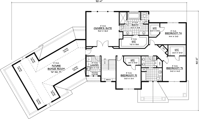 Craftsman House Plan Second Floor - Balinda Luxury Home 091D-0463 - Search House Plans and More