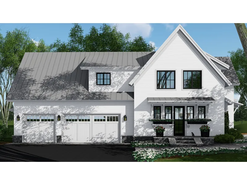 Southern House Plan Side View Photo - 091D-0509 - Shop House Plans and More
