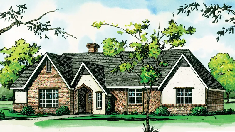 Country House Plan Front of Home - Palacios Country Ranch Home 092D-0087 - Shop House Plans and More