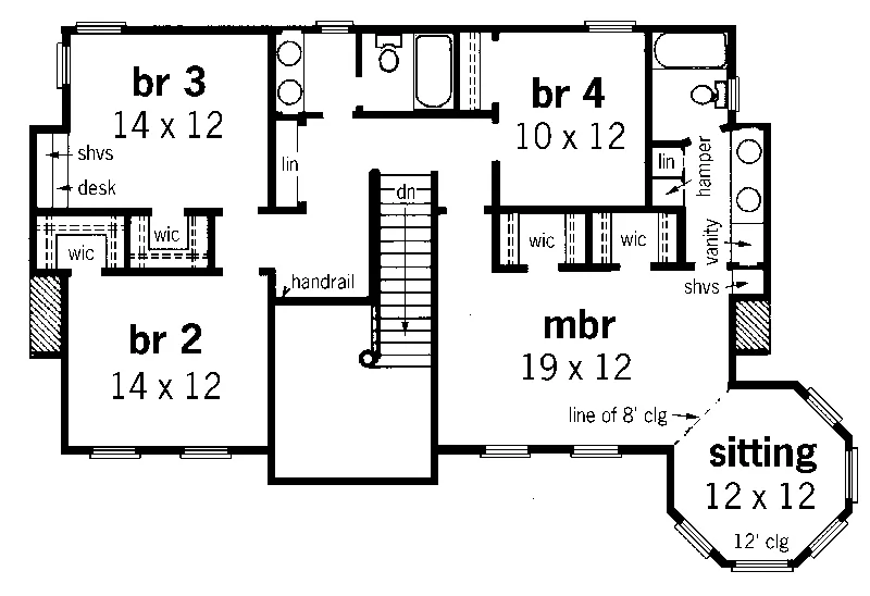 Victorian House Plan Second Floor - Layla Victorian Home 092D-0203 - Shop House Plans and More