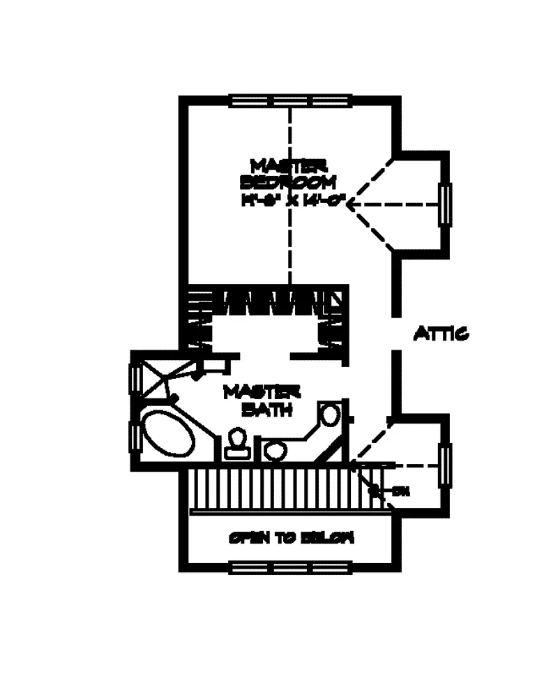 Farmhouse Plan Second Floor - Cottage Farm Country Home 095D-0007 - Search House Plans and More