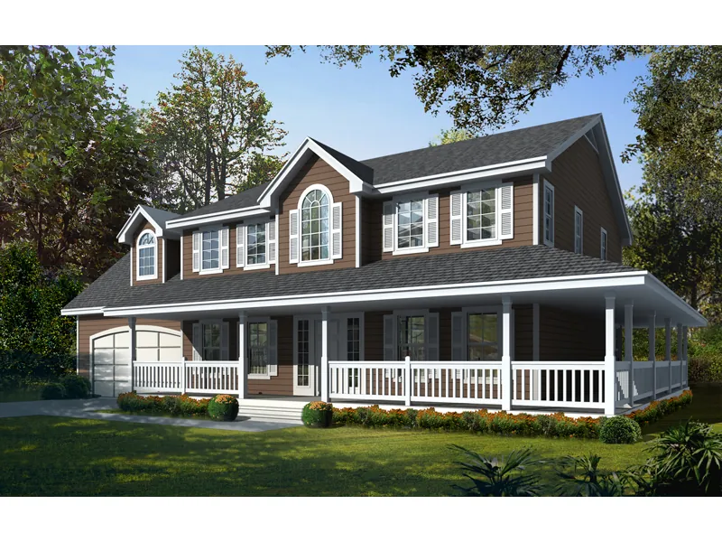 Classic Farmhouse Style Two-Story Home 