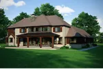 Craftsman House Plan Rear Photo 01 - Granby Peak Mountain Home 101D-0032 - Search House Plans and More