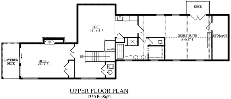 Ranch House Plan Second Floor - Aaron Creek Country Home 101D-0042 - Search House Plans and More