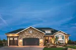 Traditional House Plan Front of Home - Burke Creek European Home 101D-0045 - Search House Plans and More