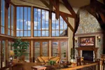 Rustic House Plan Great Room Photo 01 - Colima Manor Mountain Home 101S-0005 - Search House Plans and More