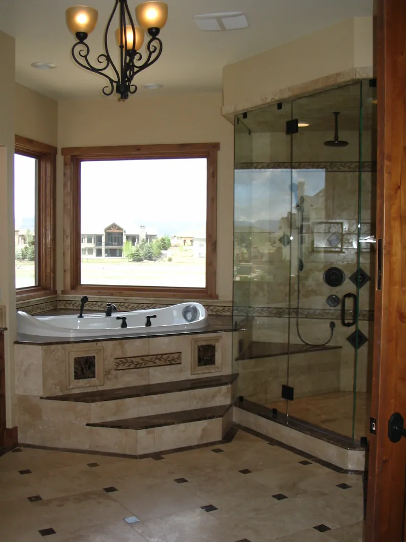 Mountain House Plan Bathroom Photo 01 - Whitby Mountain Ranch Home 101S-0011 - Shop House Plans and More