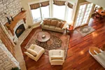 Country French House Plan Family Room Photo 02 - Finley Country Luxury Home 101S-0012 - Search House Plans and More