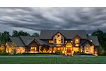 Traditional House Plan Front Night Photo - Elk Trail Rustic Luxury Home 101S-0013 - Search House Plans and More