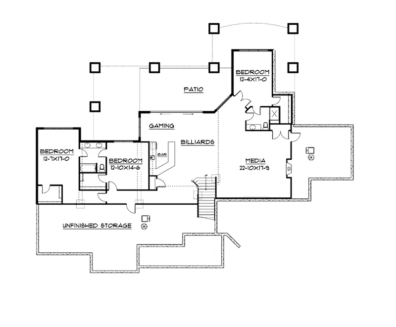 Ranch House Plan Second Floor - Dallin Mountain Home 101S-0018 - Search House Plans and More