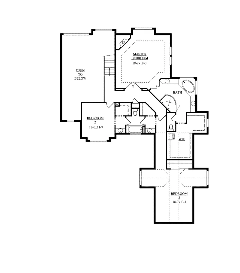 Shingle House Plan Second Floor - Emmet Luxury Home 101S-0019 - Search House Plans and More