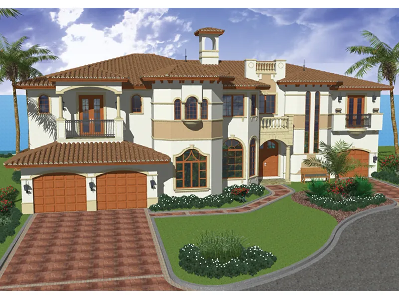 Mediterranean Manor With High Style