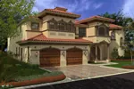 Southwestern House Plan Color Image of House - Placida Spanish Luxury Home 106S-0068 - Shop House Plans and More