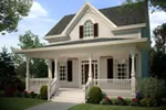 Country House Plan Front of Home - Darcie Country Home 111D-0034 - Search House Plans and More