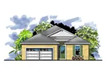 Bungalow House Plan Front of Home - Rochelle Cove Sunbelt Home 116D-0029 - Shop House Plans and More