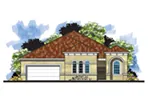 Ranch House Plan Front of Home - Paco Mediterranrean Home 116D-0040 - Shop House Plans and More