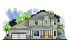 Craftsman House Plan Front of Home - Pointe Loma Sunbelt Home 116D-0046 - Shop House Plans and More
