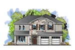 Florida House Plan Front of Home - Ricci Neoclassical Home 116D-0049 - Shop House Plans and More