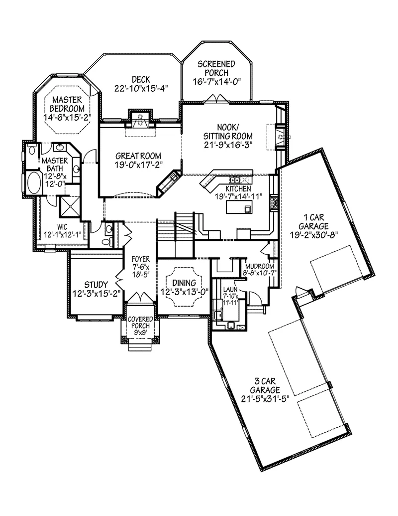 Luxury House Plan First Floor - Theriot Manor European Home 119S-0002 - Shop House Plans and More