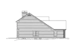 Georgian House Plan Left Elevation - Olivia Neoclassical Home 121D-0001 - Shop House Plans and More