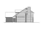 Georgian House Plan Right Elevation - Olivia Neoclassical Home 121D-0001 - Shop House Plans and More