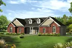 Modern House Plan Front of Home - Anabel Traditional Home 121D-0002 - Search House Plans and More
