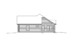 Cape Cod & New England House Plan Right Elevation - Jillian Ranch Home 121D-0005 - Search House Plans and More