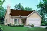 Traditional House Plan Front of Home - Cassandra Country Ranch Home 121D-0010 - Search House Plans and More