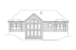 Ranch House Plan Rear Elevation - Evelyn Atrium Ranch Home 121D-0013 - Search House Plans and More