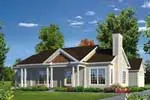 Cape Cod & New England House Plan Front of Home - Sydney Country Style Home 121D-0025 - Shop House Plans and More