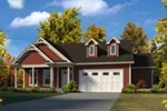 Country House Plan Front of Home - Sophia New England Style Home 121D-0027 - Shop House Plans and More