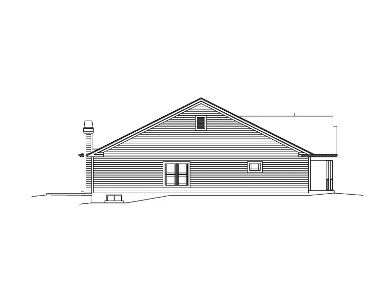 Country House Plan Left Elevation - Sophia New England Style Home 121D-0027 - Shop House Plans and More
