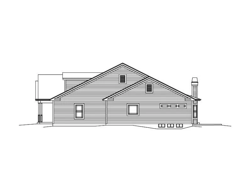Country House Plan Right Elevation - Sophia New England Style Home 121D-0027 - Shop House Plans and More
