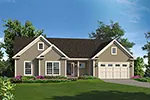 Country House Plan Front of Home - Claire Country Ranch Home 121D-0036 - Search House Plans and More