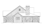Craftsman House Plan Left Elevation - Evie Narrow Lot Country Home 121D-0051 - Search House Plans and More