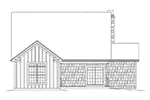 Craftsman House Plan Rear Elevation - Evie Narrow Lot Country Home 121D-0051 - Search House Plans and More