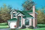 Traditional House Plan Front of House 126D-0017