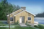 Modern House Plan Front of Home - Paisley Cove Rustic Cabin 126D-0140 - Shop House Plans and More